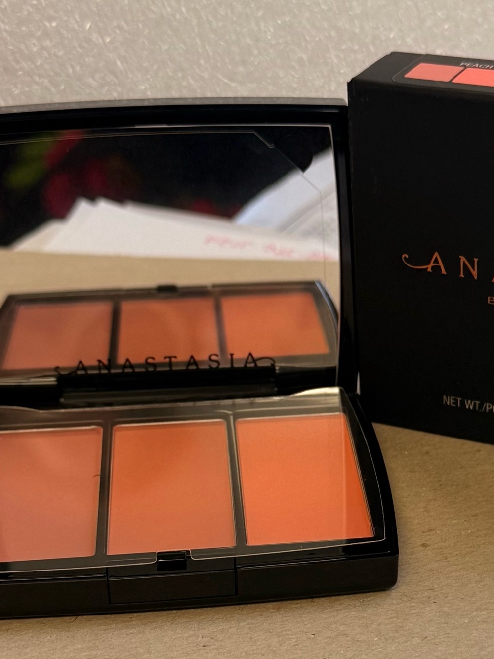 Anastasia Peach-Orange Cream Blush Trio Palette